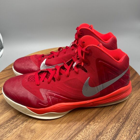 Nike Air Max Premiere TB Mens Size 11.5 Basketball Shoes 689567 606 Red Workout - Picture 3 of 8